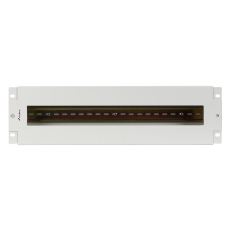 PANEL LANBERG DISTRIBUIDRO DE TENSION 19 3U CON RAIL DIN TS 35 GRIS