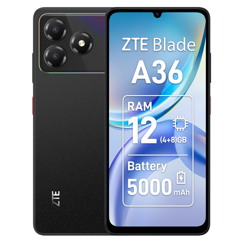 SMARTPHONE ZTE BLADE A36 48GB 64GB BLACK