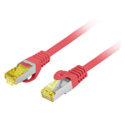 CABLE RED LANBERG LATIGUILLO CAT6A S FTP LSZH CU 025M ROJO FLUKE PASSED