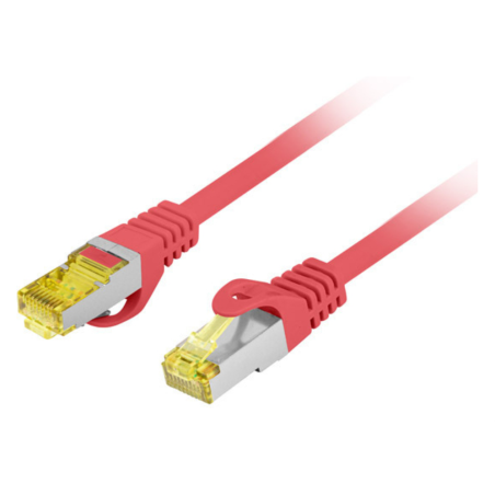 CABLE RED LANBERG LATIGUILLO CAT6A S FTP LSZH CU 025M ROJO FLUKE PASSED