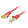 CABLE RED LANBERG LATIGUILLO CAT6A S FTP LSZH CU 025M ROJO FLUKE PASSED