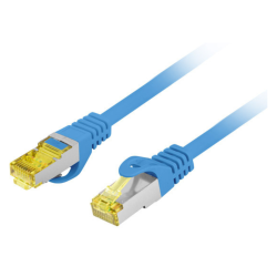 CABLE RED LANBERG LATIGUILLO CAT6A S FTP LSZH CU 05M AZUL FLUKE PASSED
