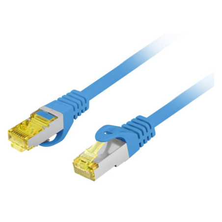 CABLE RED LANBERG LATIGUILLO CAT6A S FTP LSZH CU 05M AZUL FLUKE PASSED