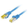 CABLE RED LANBERG LATIGUILLO CAT6A S FTP LSZH CU 05M AZUL FLUKE PASSED
