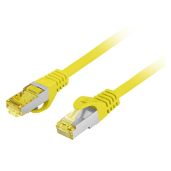 CABLE RED LANBERG LATIGUILLO CAT6A S FTP LSZH CU 05M AMARILLO FLUKE PASSED