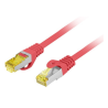 CABLE RED LANBERG LATIGUILLO CAT6A S FTP LSZH CU 15M ROJO FLUKE PASSED
