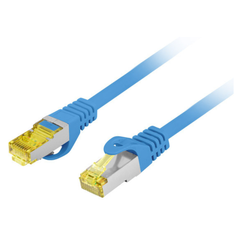 CABLE RED LANBERG LATIGUILLO CAT6A S FTP LSZH CU 1M AZUL FLUKE PASSED