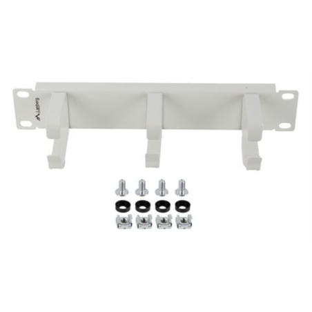 ORGANIZADOR DE CABLES LANBERG 3 ANILLAS 10 1U TIPO B GRIS
