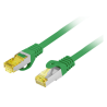 CABLE RED LANBERG LATIGUILLO CAT6A S FTP LSZH CU 1M VERDE FLUKE PASSED