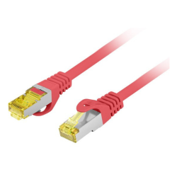 CABLE RED LANBERG LATIGUILLO CAT6A S FTP LSZH CU 1M ROJO FLUKE PASSED