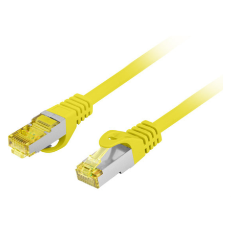 CABLE RED LANBERG LATIGUILLO CAT6A S FTP LSZH CU 1M AMARILLO FLUKE PASSED