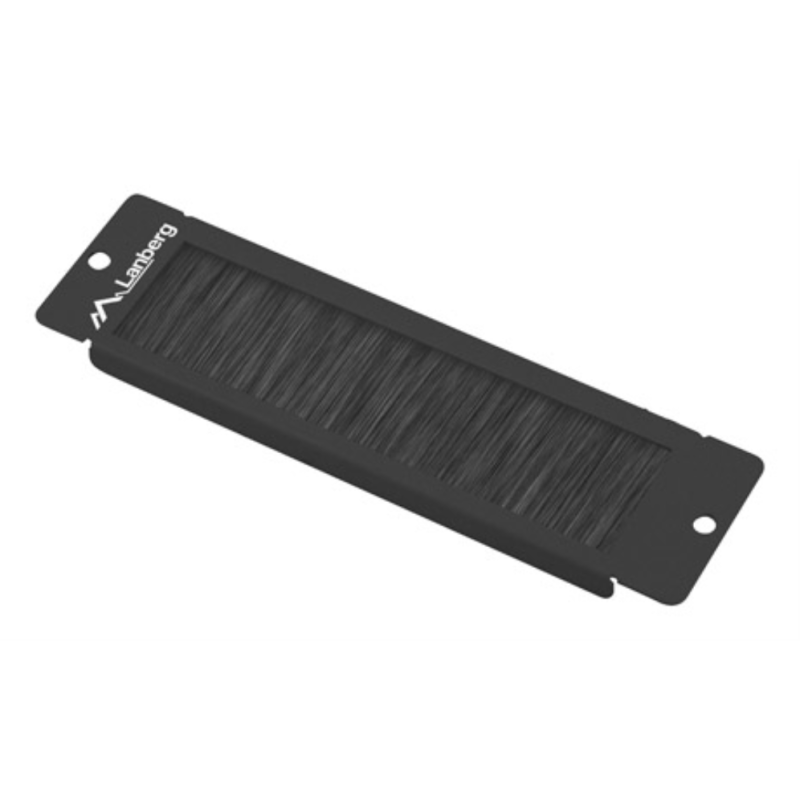 PANEL CEPILLO PASACABLES LANBERG PARA RACK 10 NEGRO