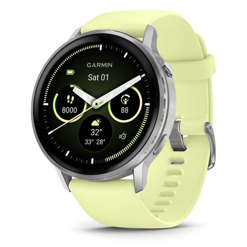 SMARTWATCH GARMIN VENU 4 45 MM BISEL PLATEADO