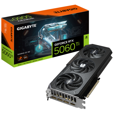 TARJETA GRAFICA GIGABYTE RTX 5060TI OC 8GB GDDR7 NEGRO