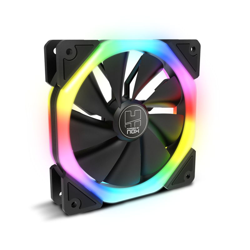 VENTILADOR CAJA NOX HUMMER S FAN 1200MM DUAL RING ARGB