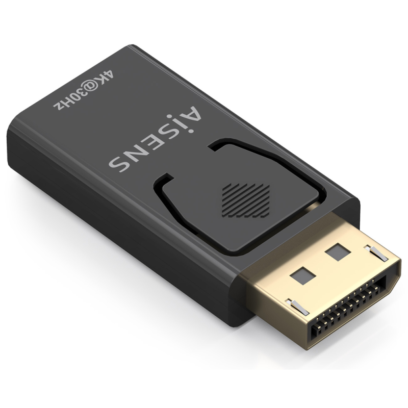 CONVERSOR AISENS DISPLAYPORT A HDMI 4K30HZ DP M HDMI H NEGRO