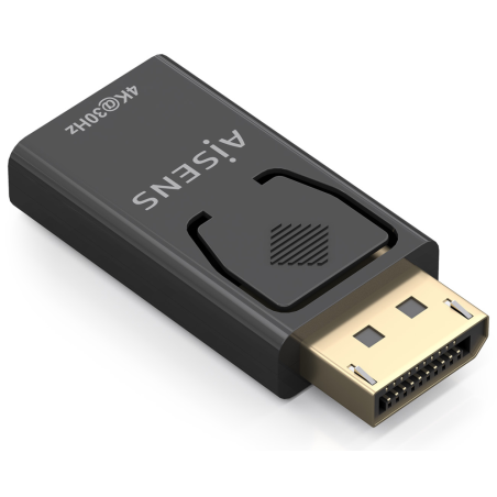 CONVERSOR AISENS DISPLAYPORT A HDMI 4K30HZ DP M HDMI H NEGRO