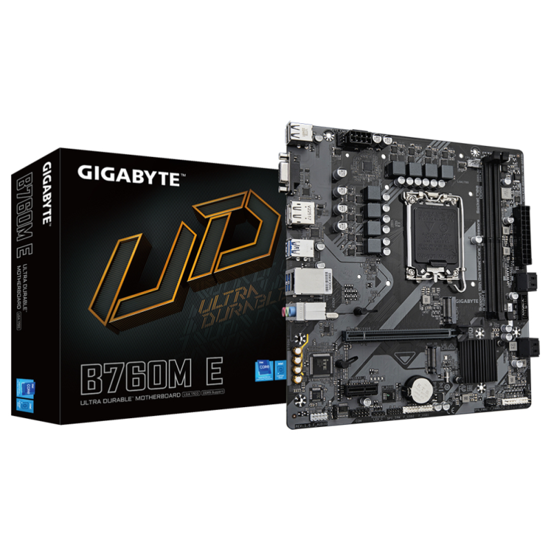 PLACA BASE GIGABYTE B760M E DDR5 7200 MHz