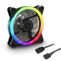 VENTILADOR CAJA SHARKOON SHARK BLADES FAN 120X120X 255 MM PWM RGB