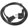 CABLE DE ALIMENTACION LANBERG SCHUKO CEE 7 7 A IEC320 C13 ACODADO 3M