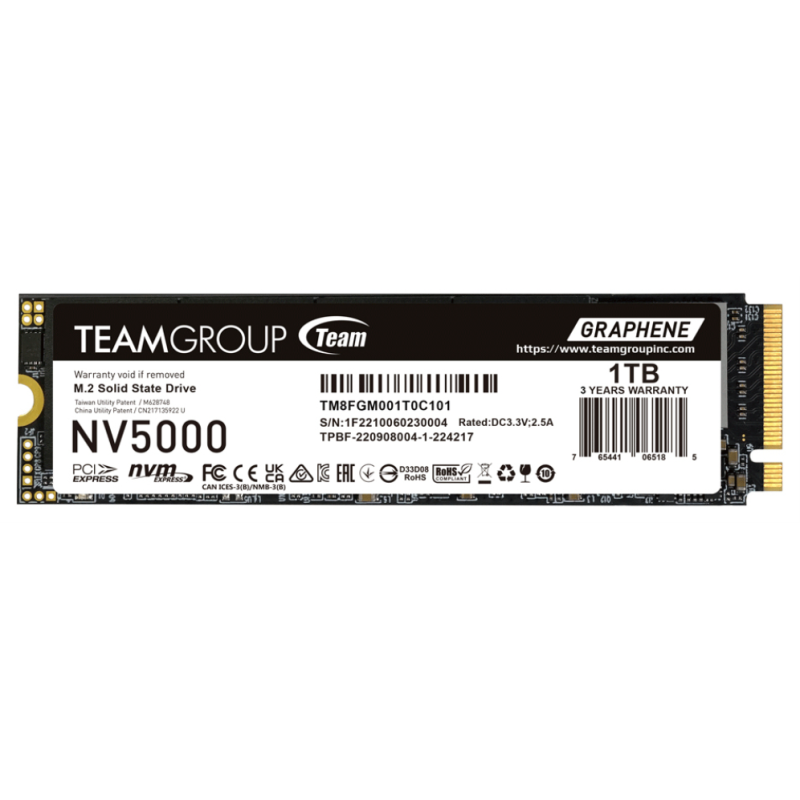 SSD TEAMGROUP NV 5000 M2 NVMe 2280 PCI E GEN4X4 1TB