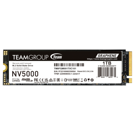 SSD TEAMGROUP NV 5000 M2 NVMe 2280 PCI E GEN4X4 1TB