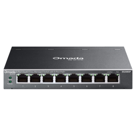 SWITCH OMADA TP LINK ES208GP 8 PORT GIGABIT EASY MANAGED WITH 8 PORT POE