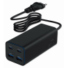 CARGADOR RAPIDO GEMBIRD USB POWERDELIVERY GAN DE 4 PUERTOS 100 W NEGRO