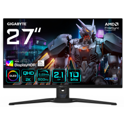MONITOR GAMING GIGABYTE G27QQ5P 27 2560x1440 QHD500Hz OLED KVM G SYNC FreeSync