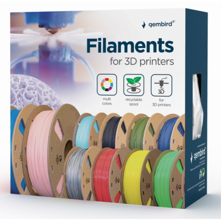 FILAMENTO GEMBIRD PLA AZUL 175 MM 1 KG