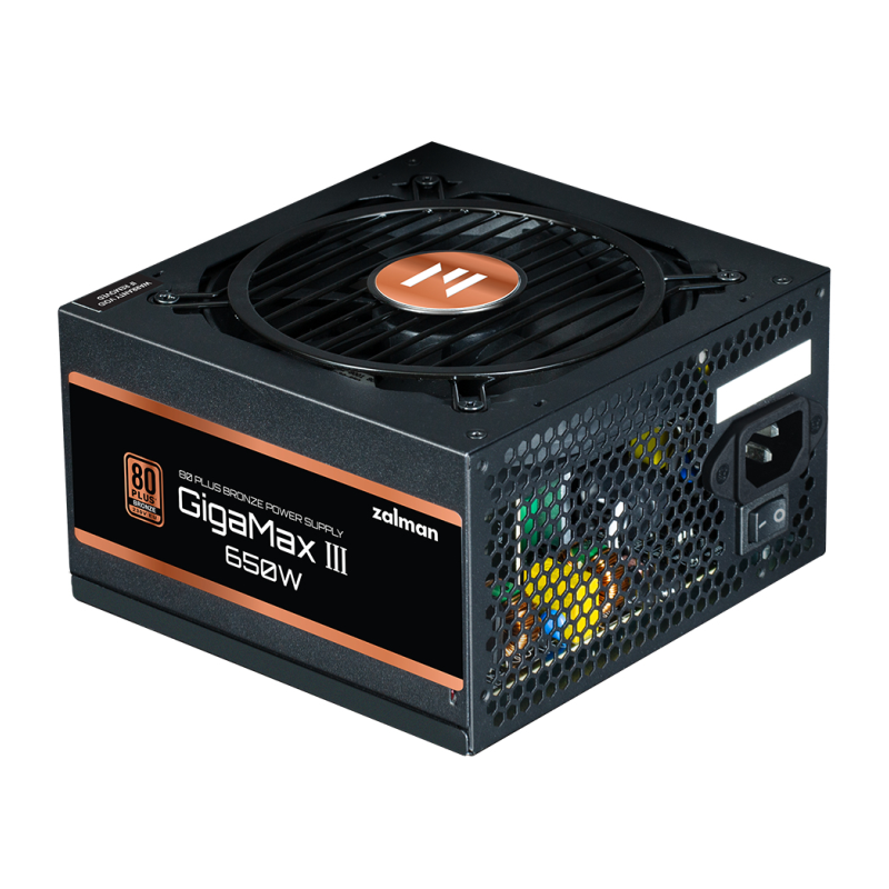 FUENTE DE ALIMENTACION ZALMAN GIGAMAXIII 650W 80 BRONZE ATX NEGRO