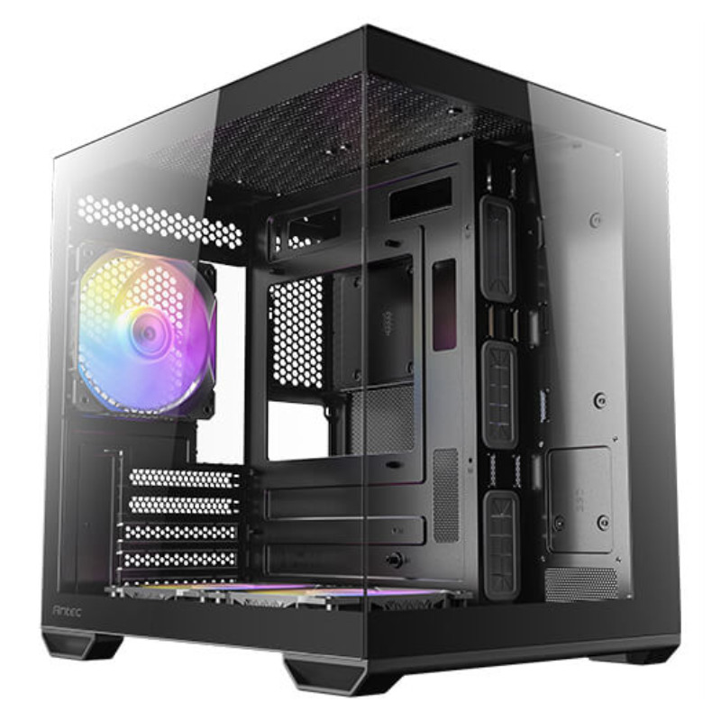 CAJA ANTEC CX60M ARGB MATX NEGRO 2XVENT REV 120 MM 1X120MM 2XUSB SN FUENTE