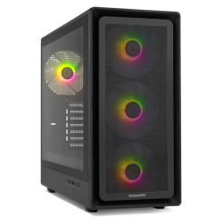 CAJA NOX SEMITORRE HYPERFLOW HUMMER AERO ARGB NEGRO USB 30 TYPE C