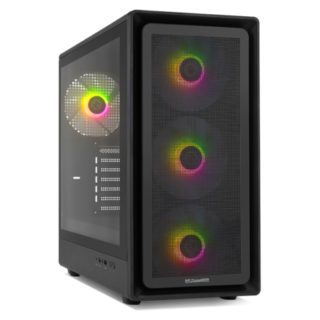CAJA NOX SEMITORRE HYPERFLOW HUMMER AERO ARGB NEGRO USB 30 TYPE C