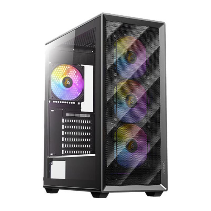 CAJA ANTEC AX85 ARGB ATX NEGRO 4XVENT 120MM 2XUSB SN FUENTE