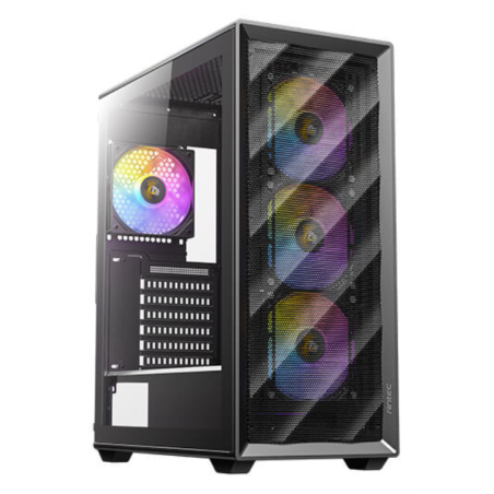 CAJA ANTEC AX85 ARGB ATX NEGRO 4XVENT 120MM 2XUSB SN FUENTE
