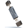 LECTOR TARJETAS TOOQ USB 30 USB CUSB A SD TF GRIS