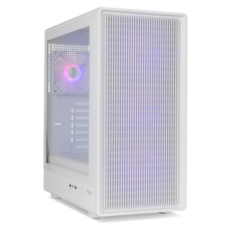 CAJA NOX SEMITORRE MESH INFINITY IOTA ARGB BLANCA USB 30