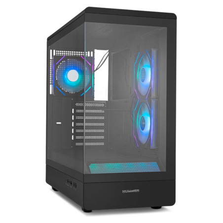 CAJA NOX SEMITORRE FRAMELESS HUMMER SIGNAL ARGB NEGRO USB TYPE C