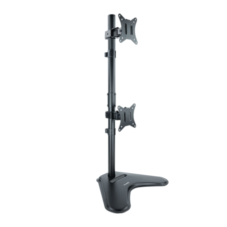 SOPORTE MESA TOOQ 2 PANTALLAS VERTICALES 17 32 NEGRO