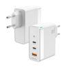CARGADOR GAN AISENS 100W 2XUSB C PD30 QC40 QC50 1XUSB A QC30 BLANCO