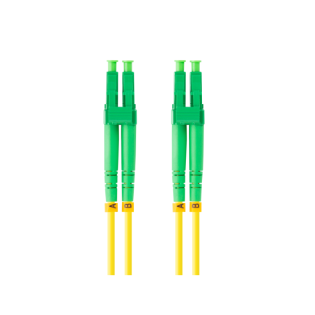 CABLE DE FIBRAOPTICA LANBERG 2M MONO LC APC LC APC DUPLEX G657A1 LSZH AMARILL