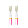 CABLE DE FIBRAOPTICA LANBERG 2M MULTI LC UPC LC UPC DUPLEX OM4 50 125 LSZH VIOL