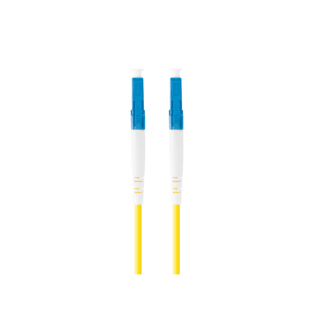 CABLE DE FIBRAOPTICA LANBERG 1M MONO LC UPC LC UPC SIMPLEX G657A1 LSZH AMARILL