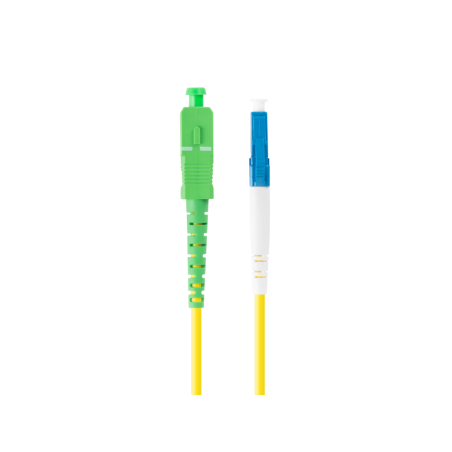 CABLE DE FIBRAOPTICA LANBERG 2M MONO LC UPC SC APC SIMPLEX G657A1 LSZH AMARILL
