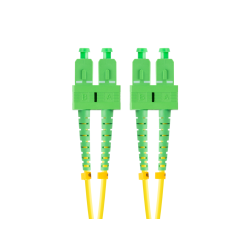 CABLE DE FIBRAOPTICA LANBERG 2M MONO SC APC SC APC DUPLEX G657A1 LSZH AMARILL