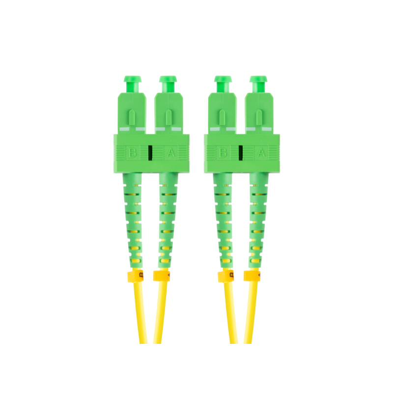 CABLE DE FIBRAOPTICA LANBERG 2M MONO SC APC SC APC DUPLEX G657A1 LSZH AMARILL