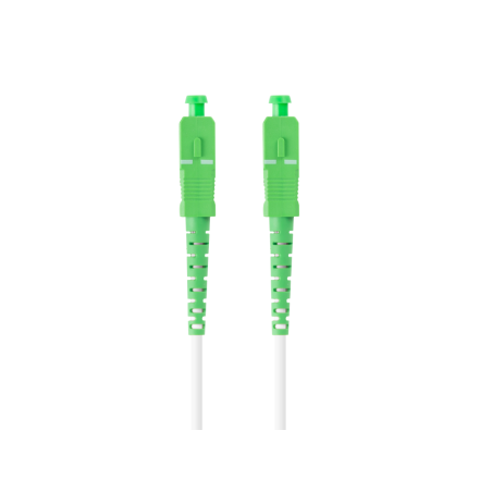 CABLE DE FIBRAOPTICA LANBERG 5M MONO SC APC SC APC SIMPLEX G657B3 LSZH BLANC