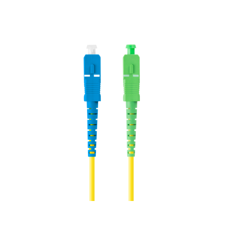 CABLE DE FIBRAOPTICA LANBERG 1M MONO SC APC SC UPC SIMPLEX G657A1 LSZH AMARILL