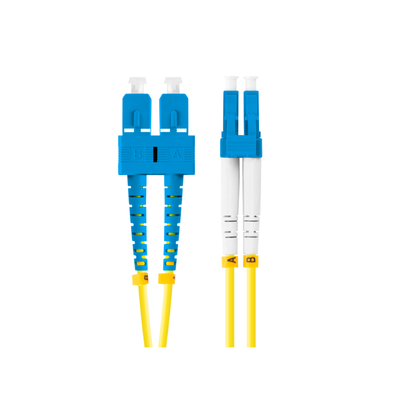 CABLE DE FIBRAOPTICA LANBERG 2M MONO SC UPC LC UPC DUPLEX G657A1 LSZH AMARILL